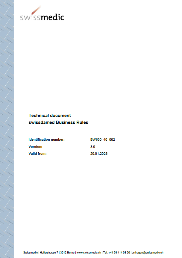 Swissmedic Updates swissdamed Business Rules – Key Changes for Device Manufacturers in 2026