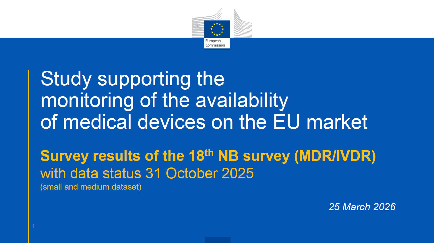 European Commission publishes results of 18th Notified Body survey under MDR and IVDR