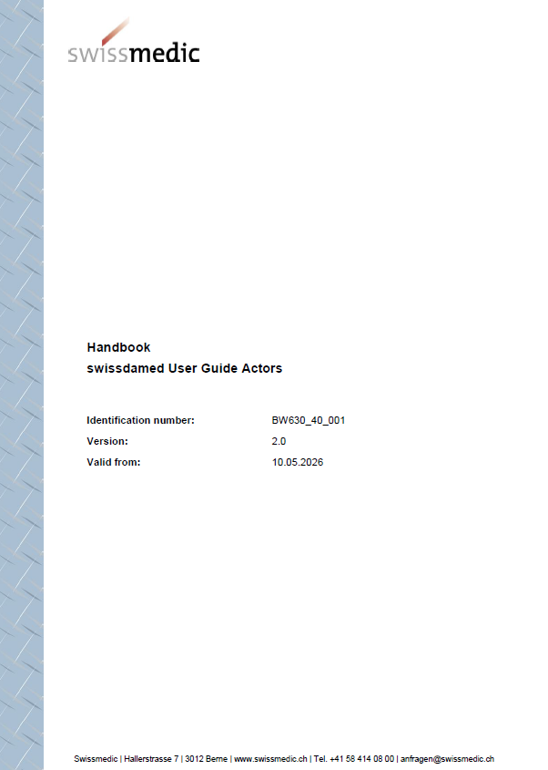 Swissmedic Updates swissdamed Actors User Guide: What Manufacturers and Authorised Representatives Should Know