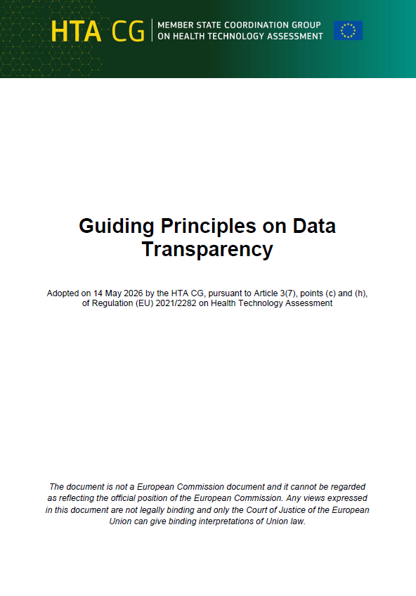 HTA Coordination Group Adopts Guiding Principles on Data Transparency