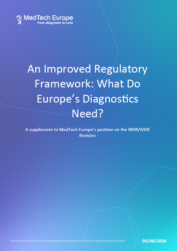 MedTech Europe Publishes IVD-Specific Recommendations for the MDR/IVDR Revision