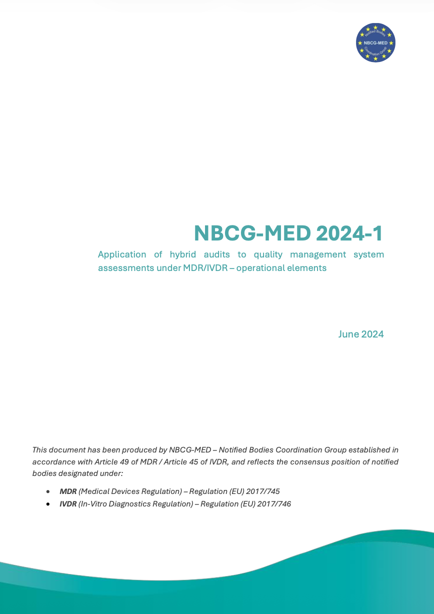 NBCG-MED Publishes Operational Elements for Hybrid Audits under MDR and IVDR