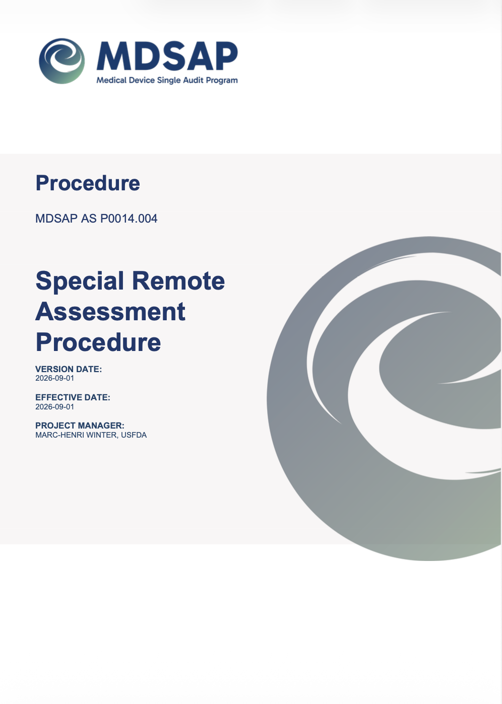 MDSAP Updates Special Remote Assessment Procedure