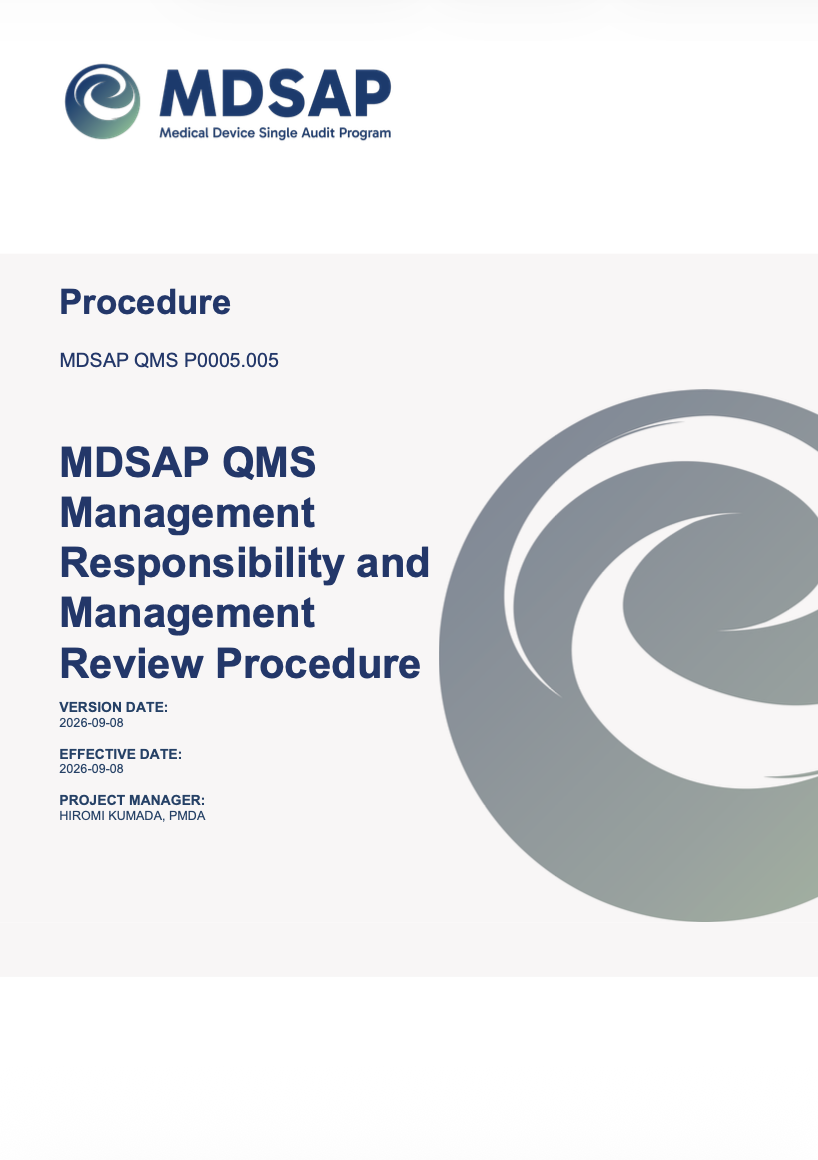 MDSAP Updates QMS Management Responsibility and Management Review Procedure