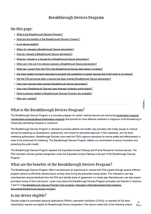 FDA Breakthrough Devices Program Reaches 1,284 Designations in 2026 ...