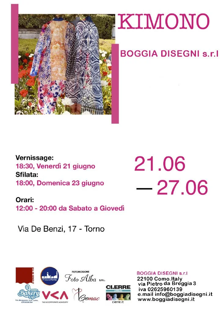 Boggi disegni.
La tradizione ed eleganza dei kimono in sfilata.