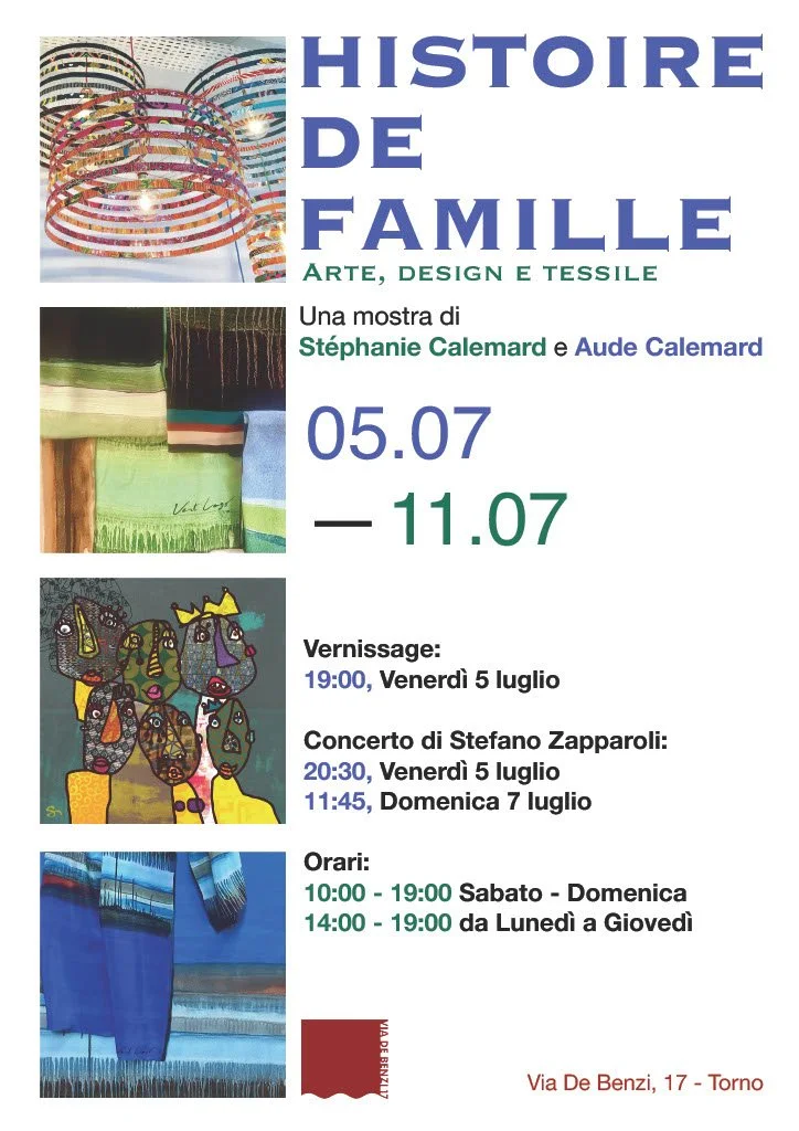 Aude & Stéphanie Calemard.
In un'energia di colori raccontano la storia di famiglia.