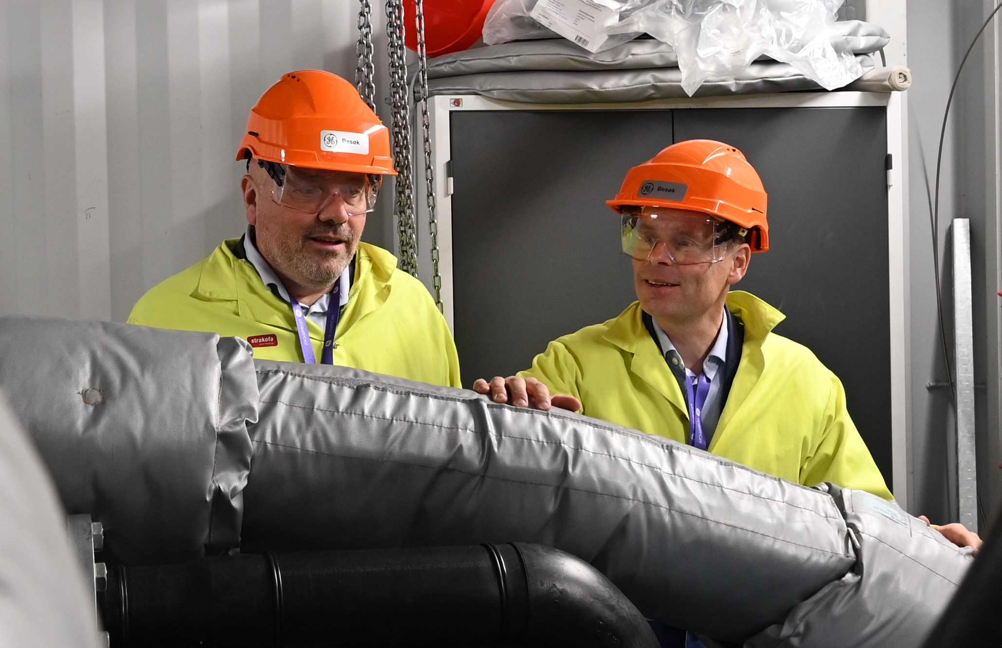 CEO, Founder and Partner Arne Høeg, COO Founder and Partner Trond-Atle Asphjell, at GE Healthcare, Lindesnes, Norway.