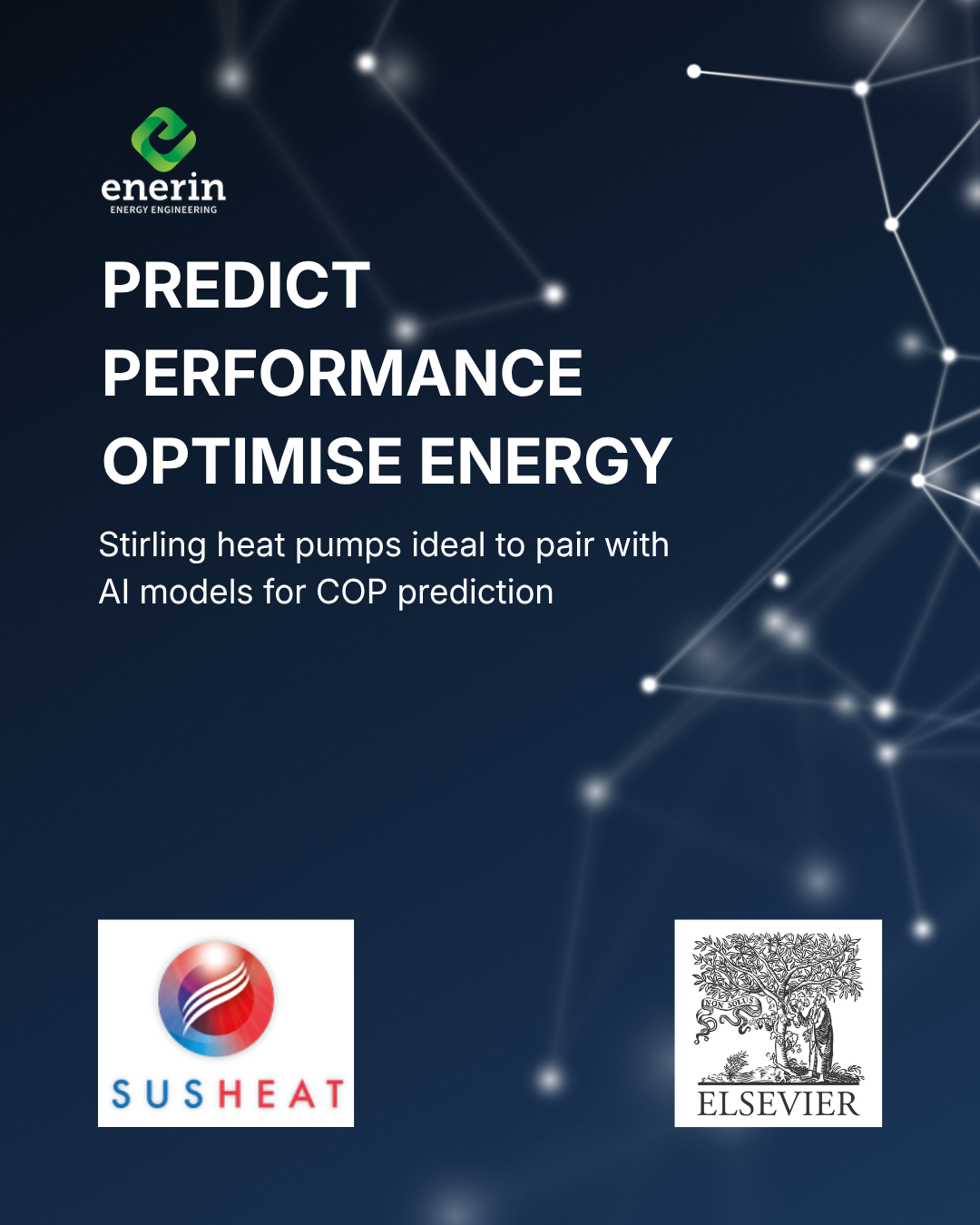 Machine learning AI improves Stirling HTHP COP prediction