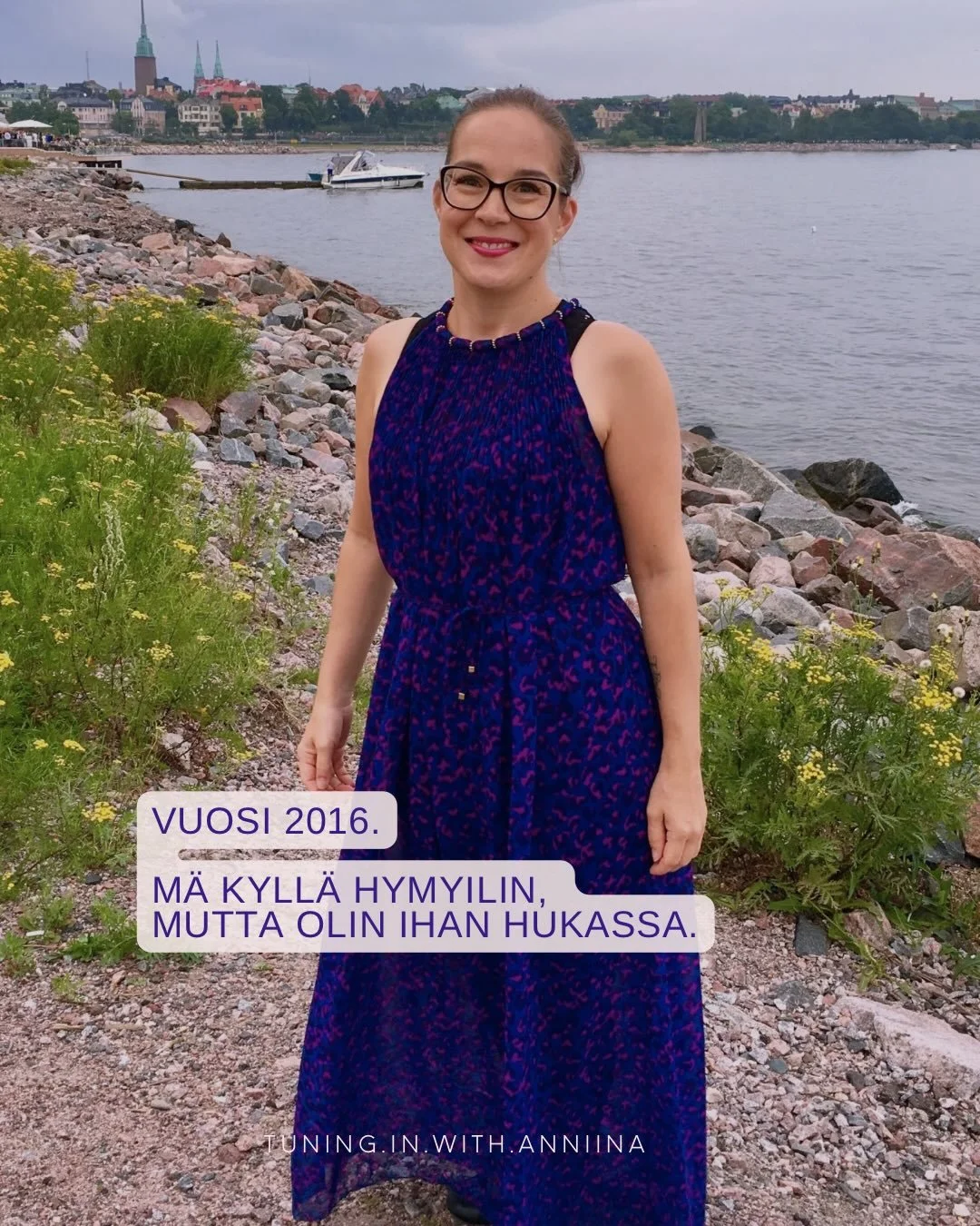 Vuosi 2016. M&auml; kyll&auml; hymyilin mutta olin ihan hukassa.

Kev&auml;&auml;ll&auml; olin eronnut poikani is&auml;st&auml; ja muuttanut omaan asuntoon. Eroa oli edelt&auml;nyt mun oma sis&auml;inen kipuilu ja sit&auml; seuranneet luokattoman huo