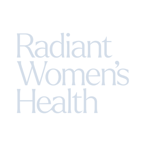 Radiant Women’s Health logo, a women-owned healthcare and wellness practice in California.