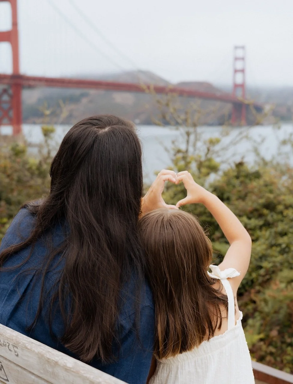 Golden Gate Bridge Family Session – Mother & Daughter Love in San Francisco