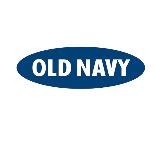 Old Navy logo in blue with black text