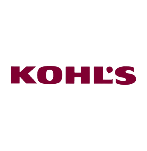 Kohl's logo, dark red text on a transparent background.