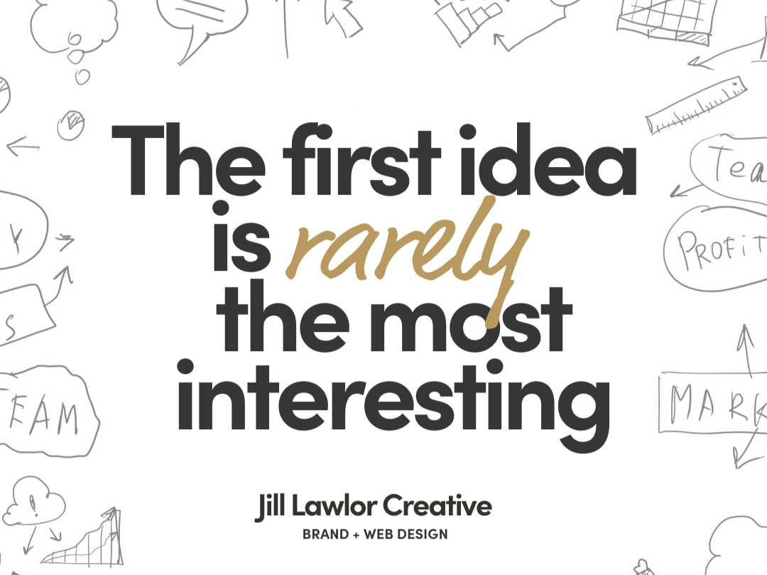 Why the First Idea Is Rarely the Best One
