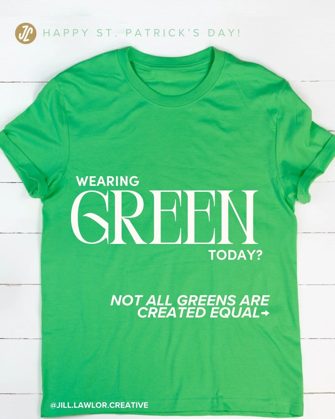 Happy St. Patrick&rsquo;s Day! 🍀

Are you wearing green today? (Important question. I don&rsquo;t make the leprechaun rules.)

But here&rsquo;s a little designer thought for the day: not all greens are created equal.

A soft sage says spa day and de