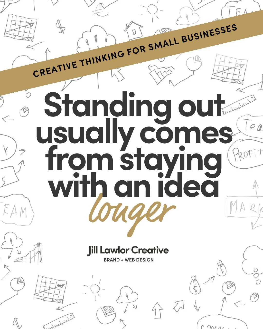 I shared a post recently about how the first idea is rarely the most interesting one.

It&rsquo;s something I see all the time in my work&mdash;and honestly, it changed how I think about ideas in general.

Not just in design. In everything.

It&rsquo