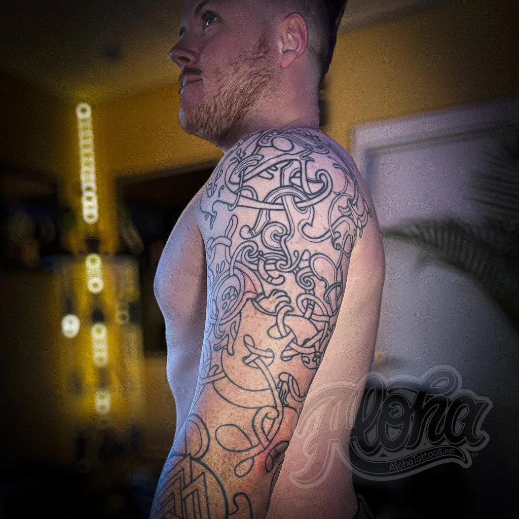 Viking sleeve tattoo