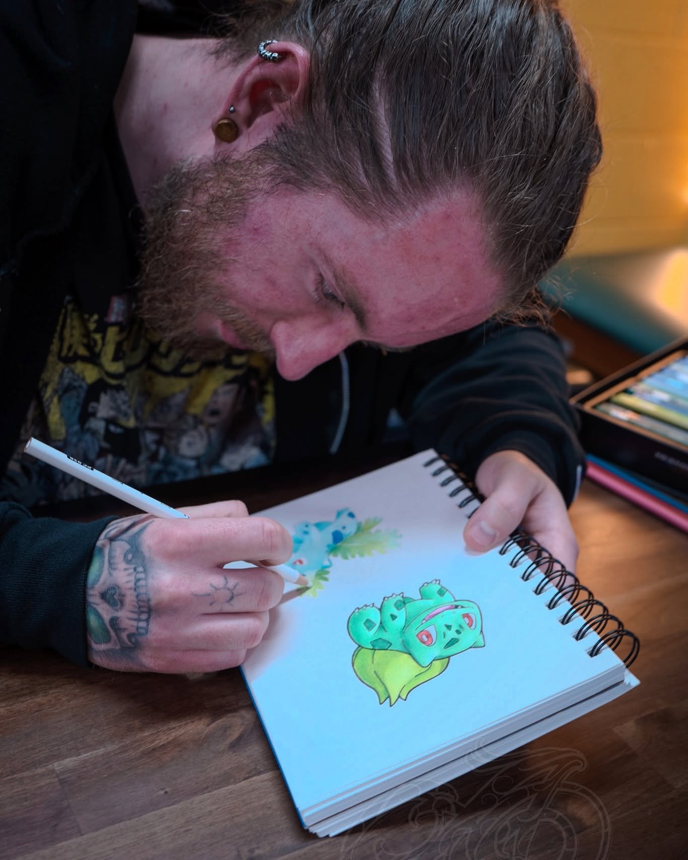 Kevan, our Manager and 2nd year apprentice is about to graduate his apprenticeship. After two years finding himself, and growing as a person. 
.
Kevan keeps the shop running and everything flowing. But loves tattooing Anime!
.
Stop by and say hi to @