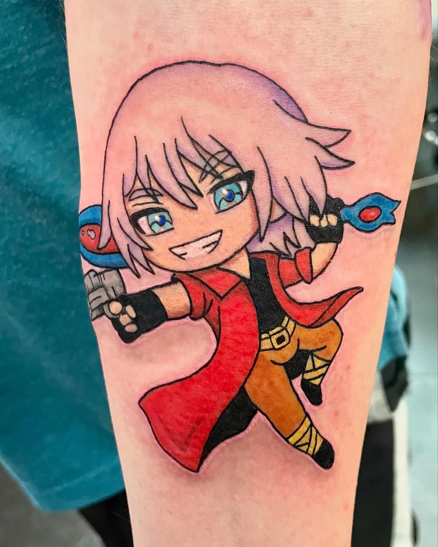 Loved doing this piece from Devil May Cry! Thanks @leej_crawford for working with me. I can&rsquo;t wait to see what we do next!
.
.
.
#alohasaltlaketattoos #alohasaltlake #saltlaketattooartist #alohatattoos #utahtattoo #teamalohastrong #alohaisallyo