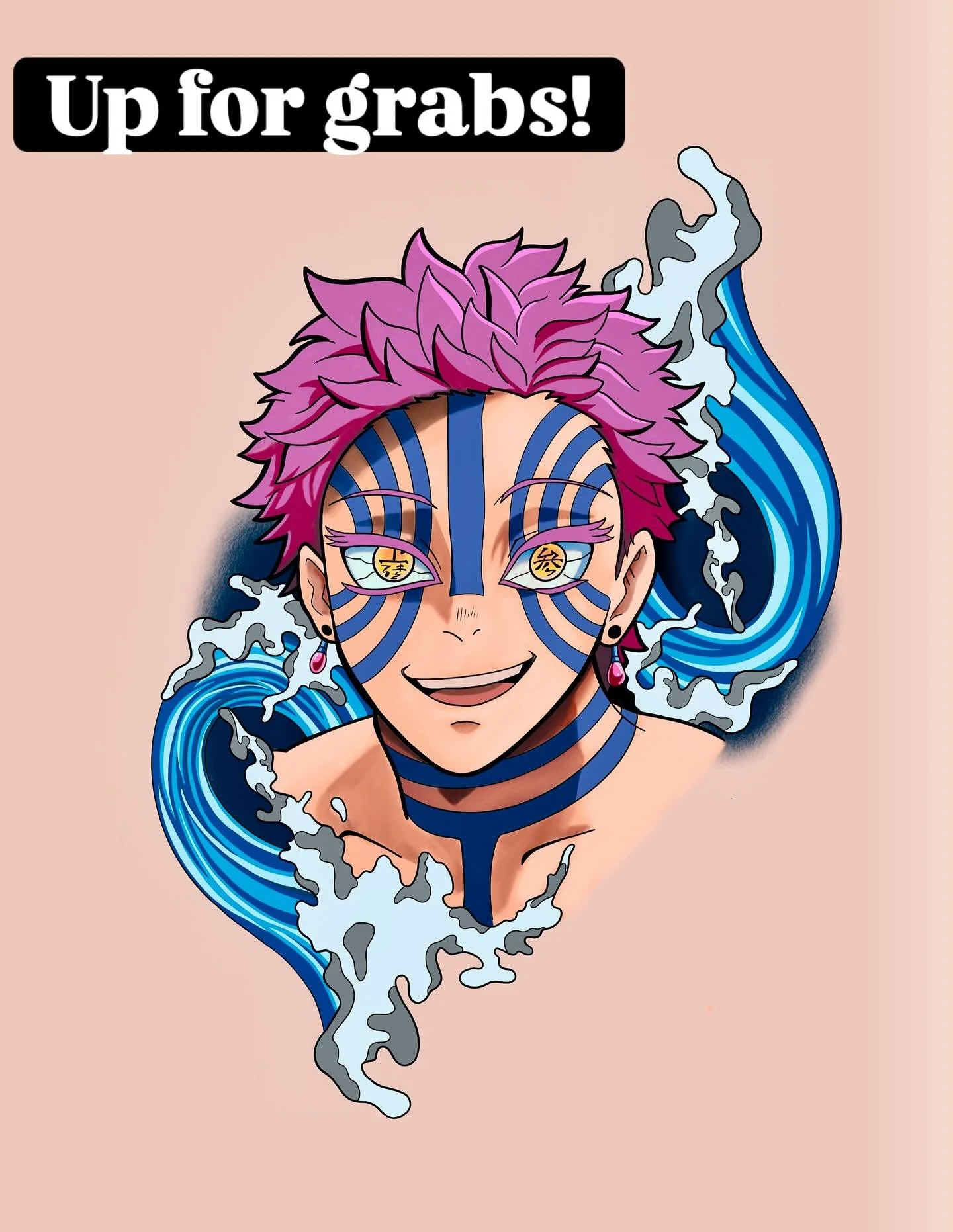 I’m looking to build my anime portfolio! Let me know who your favorite upper rank demon is! This design is up for grabs and I’m so excited to work with someone on this project. If you’re interested in this Akaza tattoo or have anoth