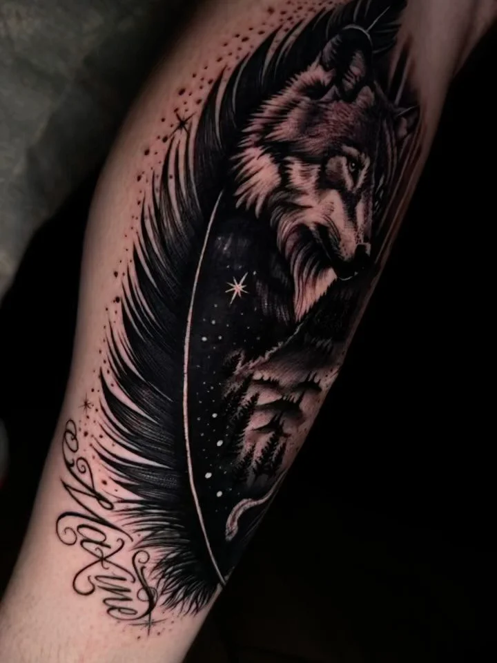 Wolf tattoo 🐺❤️&zwj;🔥
-
-Artist: @deadsoul.ink 🔥
-Aloha Tattoos 🌺📍
-Walk ins welcome everyday✨
-
-
-
-
#wolftattoos #blackandgraytattoo #realismtattooartist #saltlaketattooartist #blackandgraytattooartist