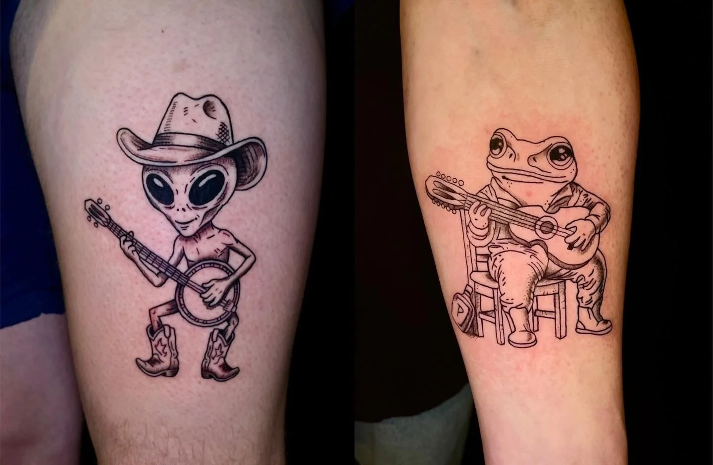 Who&rsquo;s going to add to the band!? 😜
.
.
.
#utahtattooartist #blackandgrey #blackandgreytattoo #bandtattoo #musicaltattoo