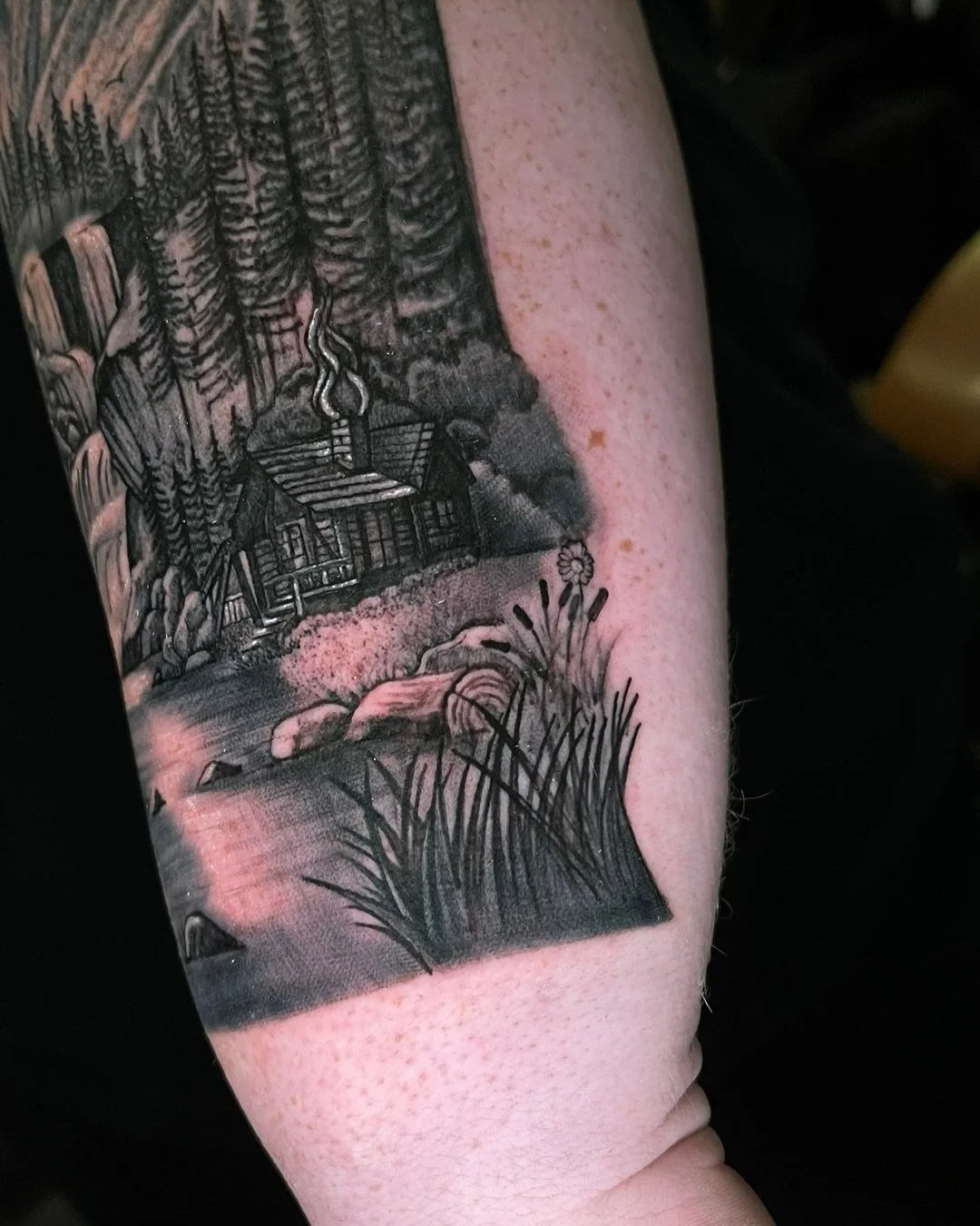 Nature Scenery😍
-swipe to see more-

-Artist: @deadsoul.ink 
-Aloha Tattoos📍🌴
-Walk ins Welcome daily✨
-
-
-
-
-
#blackandgreyrealism #saltlakecitytattooartist #naturerealismtattoo #blackandgreytattooartist #naturetattoo