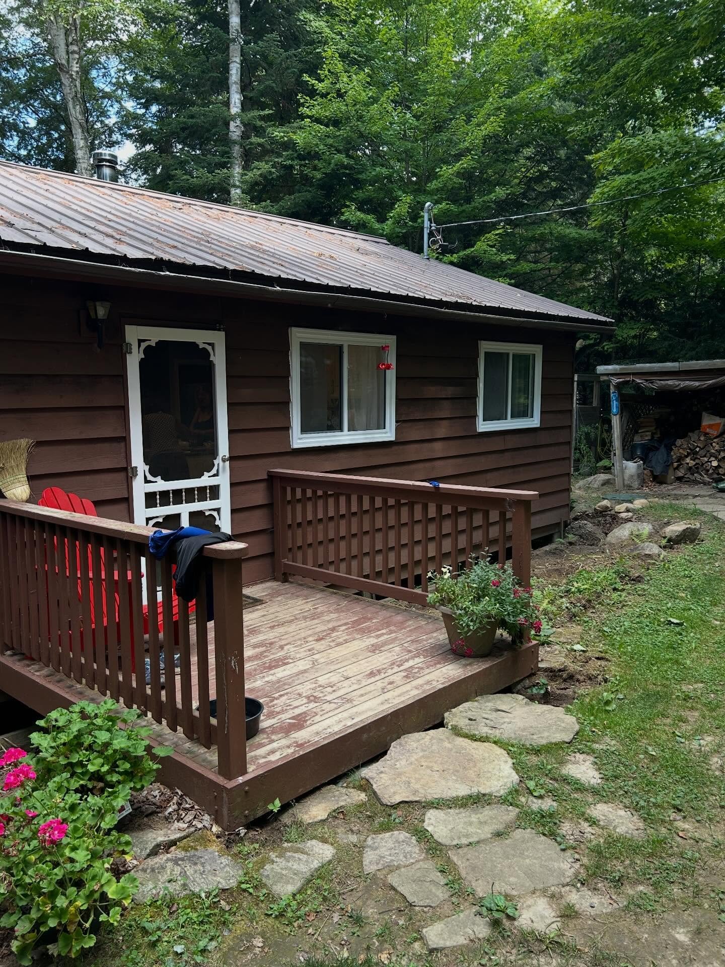 Swipe to see the transformation 👉✨

What started as a tired little porch is now a warm, solid, and welcoming entryway. New solid timber covered  entrance, and a full deck rebuild gave this cottage the front it deserves. Nothing like bringing new lif