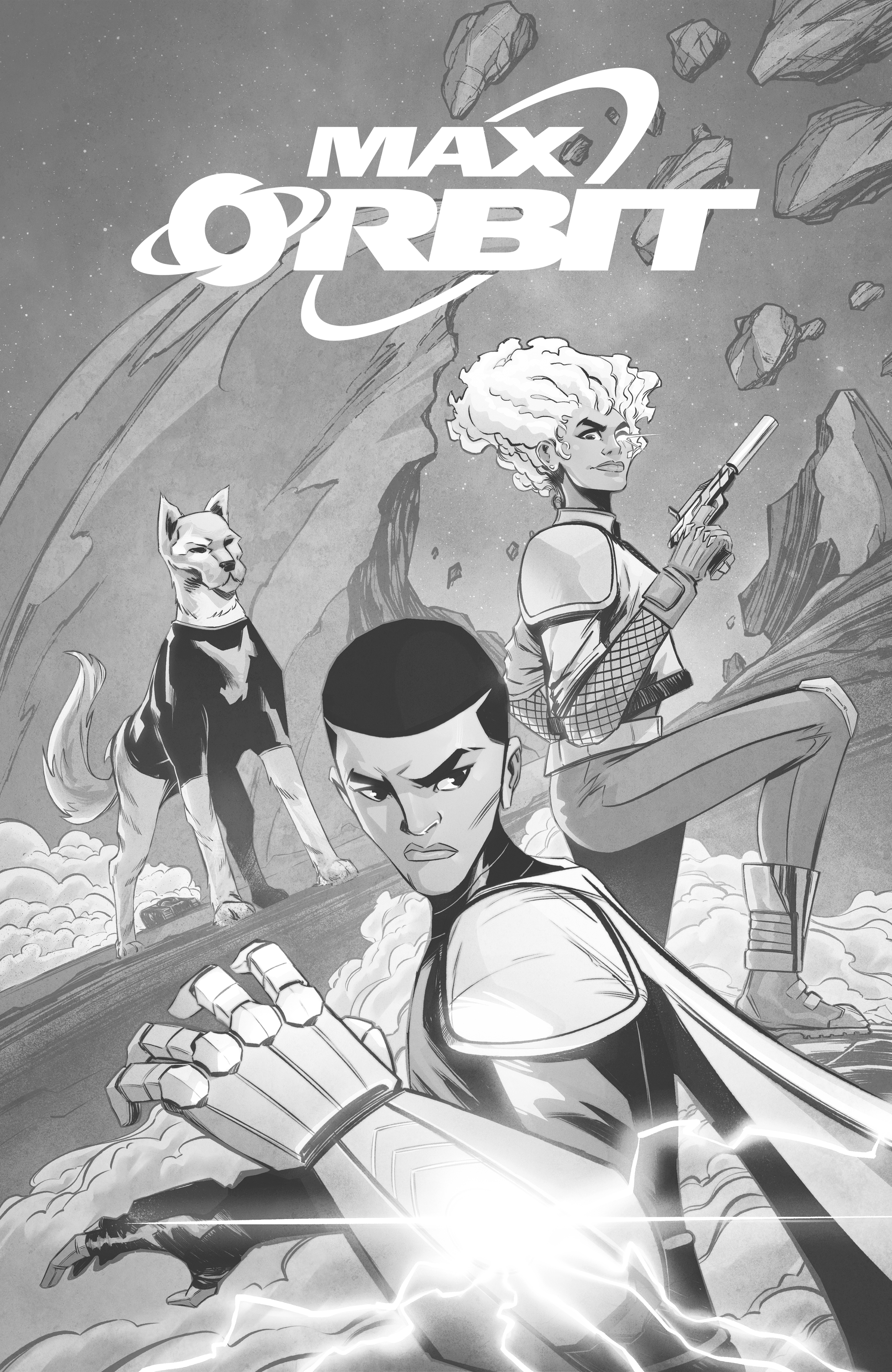 MAX ORBIT 8-Page Preview (Black & White)