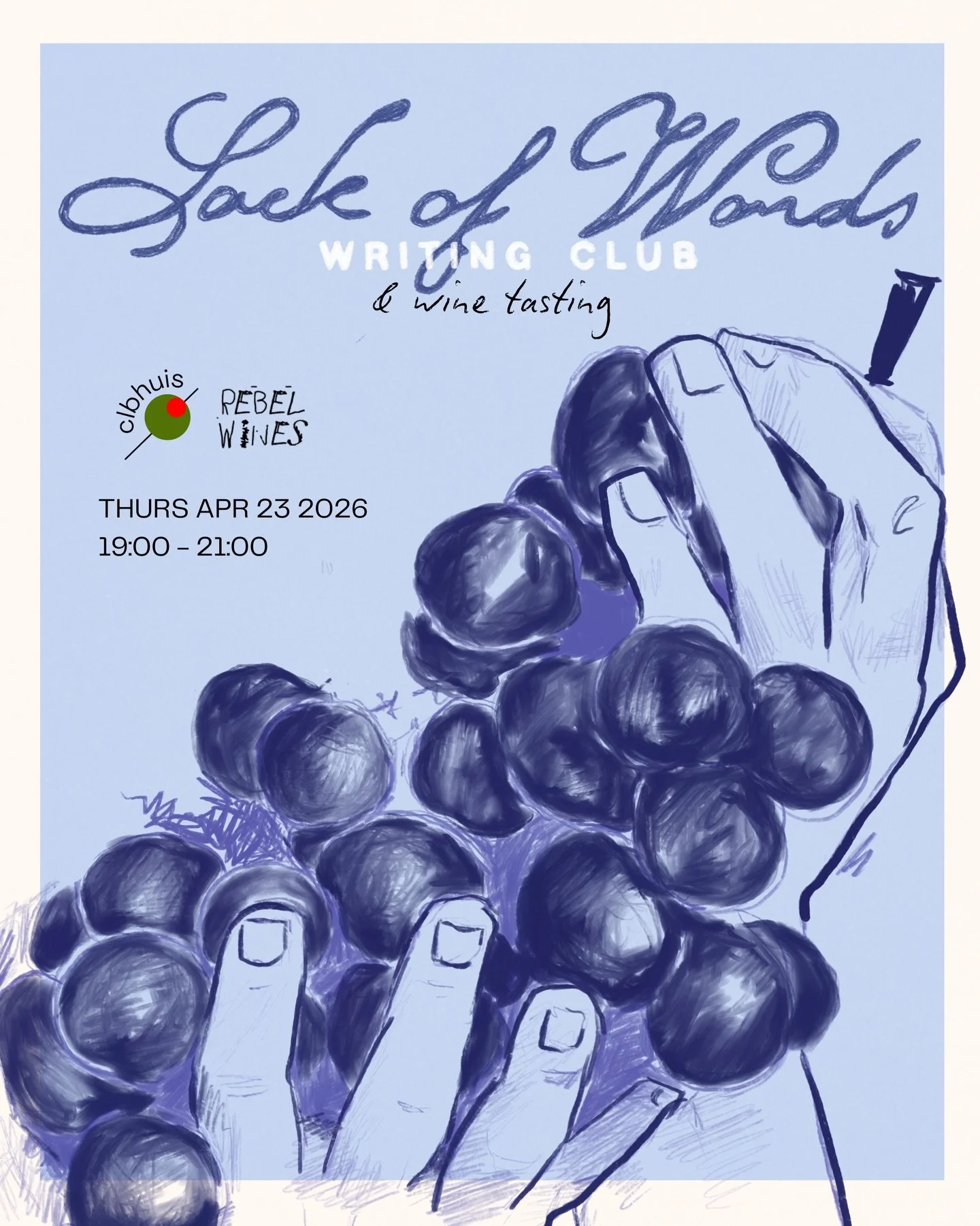 Something different is coming to Lack of Words.

This month we&rsquo;re partnering with @rebelwinesamsterdam for a special edition: every piece read aloud gets paired with a wine, selected and poured by the Rebel Wines team. Four to five different gl