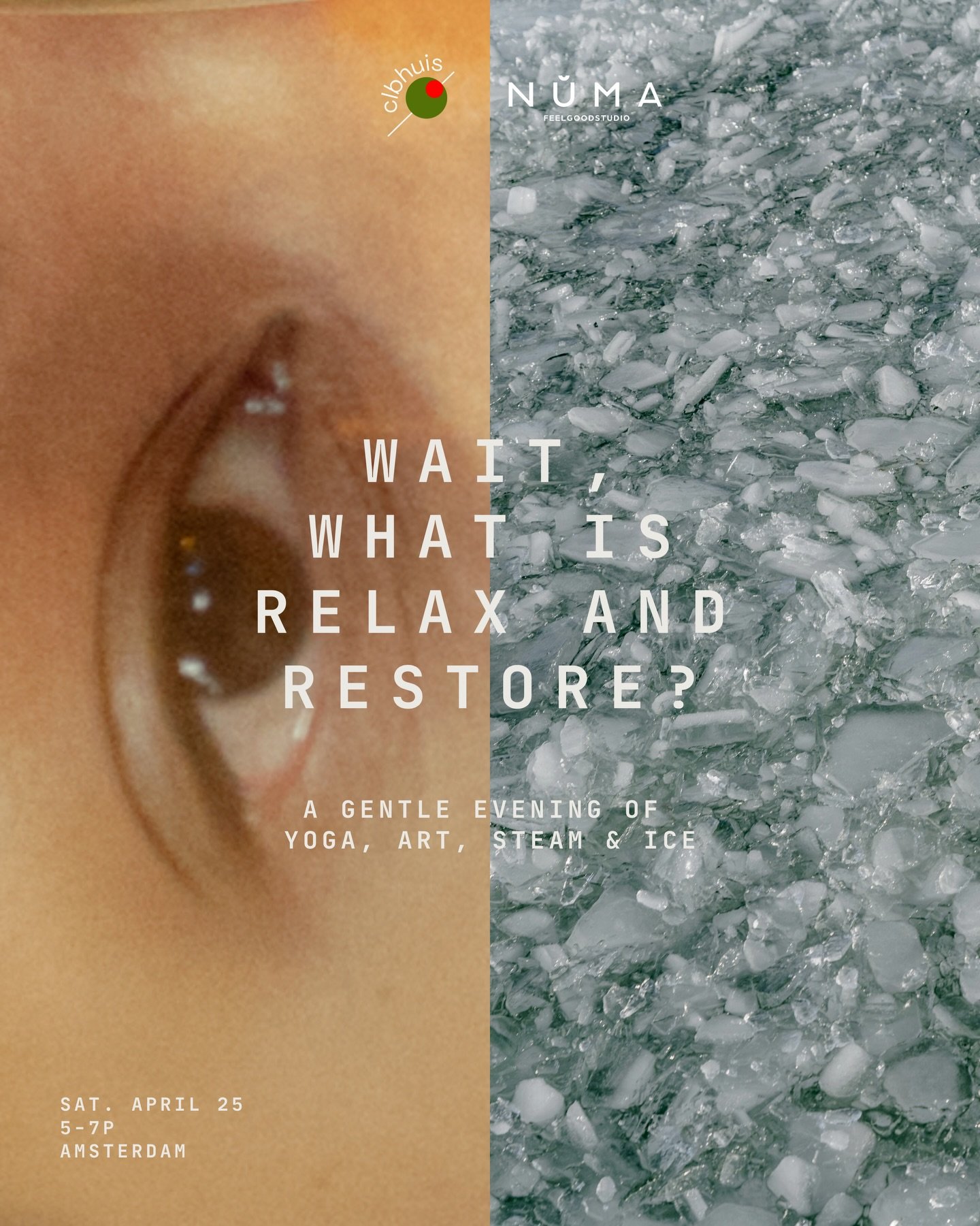 An evening to slow down before the weekend speeds up🧘&zwj;♀️

Join @clbhuis @clubhotyogi and @fleurdeschevaux for a gentle night of yoga, art, steam, and ice. No experience needed, just show up as you are:)

Swipe to see what the evening will look l
