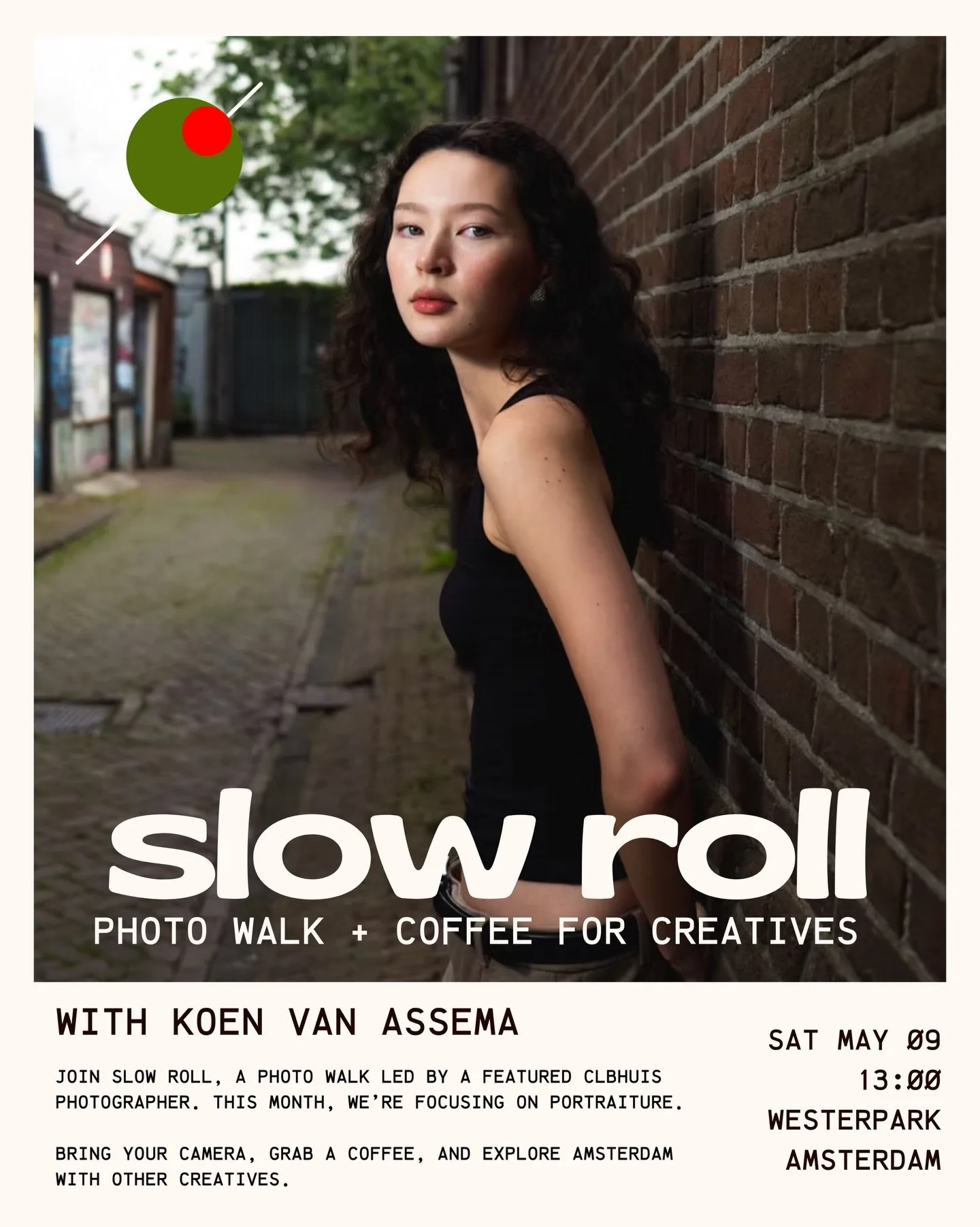 Coffee, cameras, and good company :) Join us for a photo walk with portrait photographer @koenvanassema . We&rsquo;ll kick things off at Toki Cafe with a live demo: Koen will shoot Britt as his subject so you can see his approach to lighting, composi