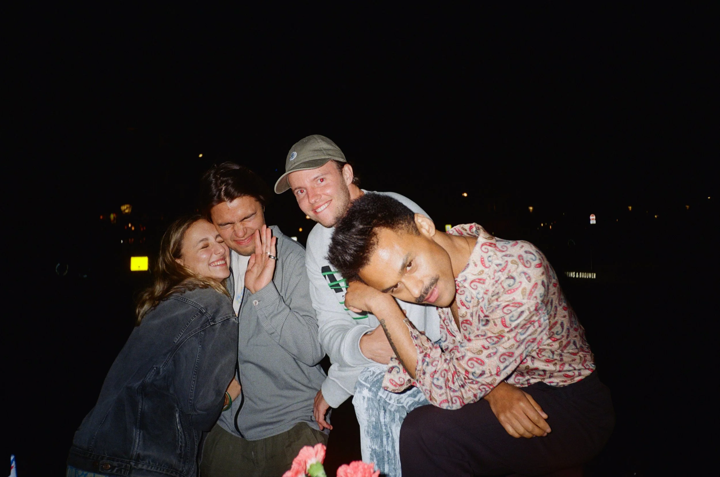 CLBHUIS Launch Dinner Amsterdam - Nerea, Nich, Dion, and Nicolas