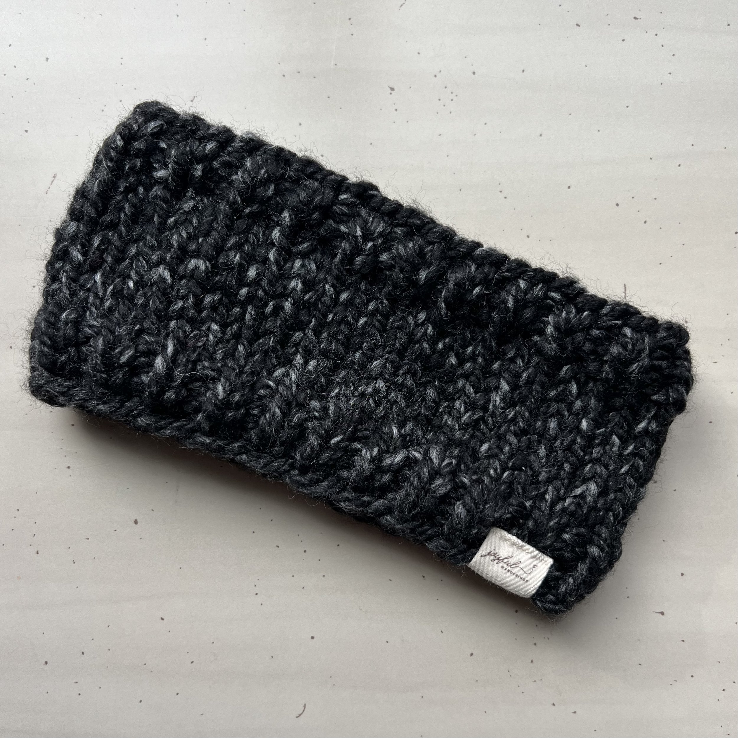 Charcoal Knit Headband
