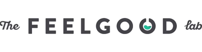 Logo for The FeelGood tab with stylized letter 'O' resembling a smiley face with a green checkmark.