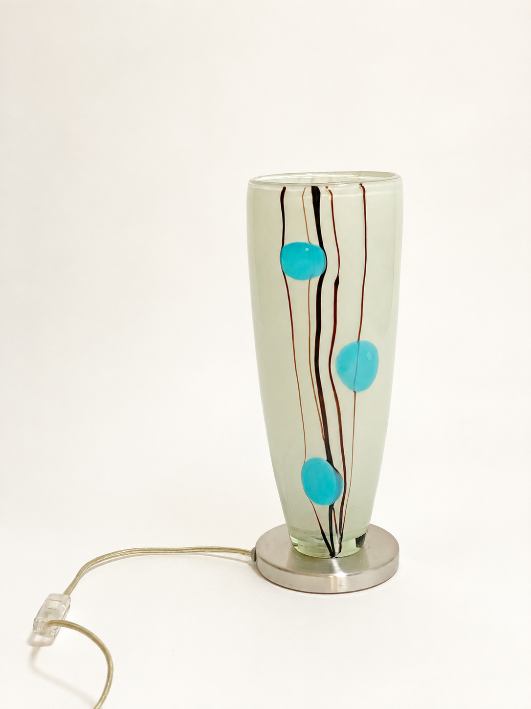 Lampe moderniste en verre