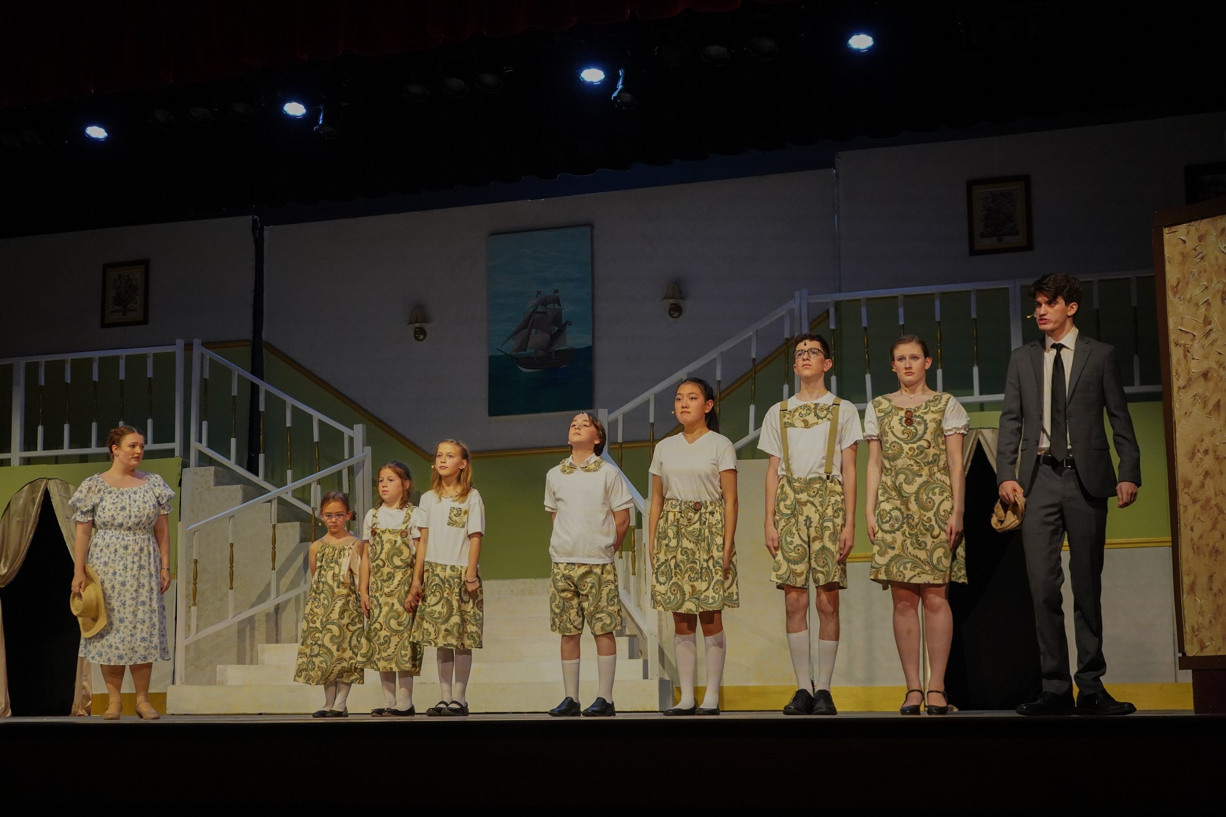 Photos from Wake Forest High School' theater shows, including "The Sound of Music," "Mamma Mia," and "Six the Musical: Teen Edition.”