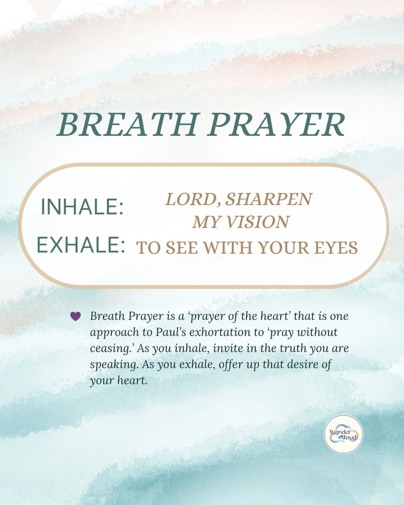 ✨May we see the wonder all around and within your creation.

#wonder #see #perspective #vision #withgod #wonderaloud #presence #discovery #clarity