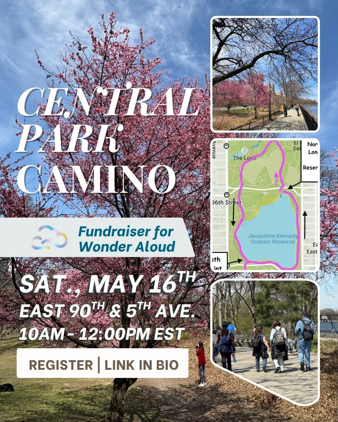 ✨Central Park Camino&nbsp;- A Fundraiser for Wonder Aloud

A Camino allows you to slow down, connect with God, and rediscover what matters. People make the journey for spiritual reflection, healing, clarity, rest, or adventure. It&rsquo;s about makin