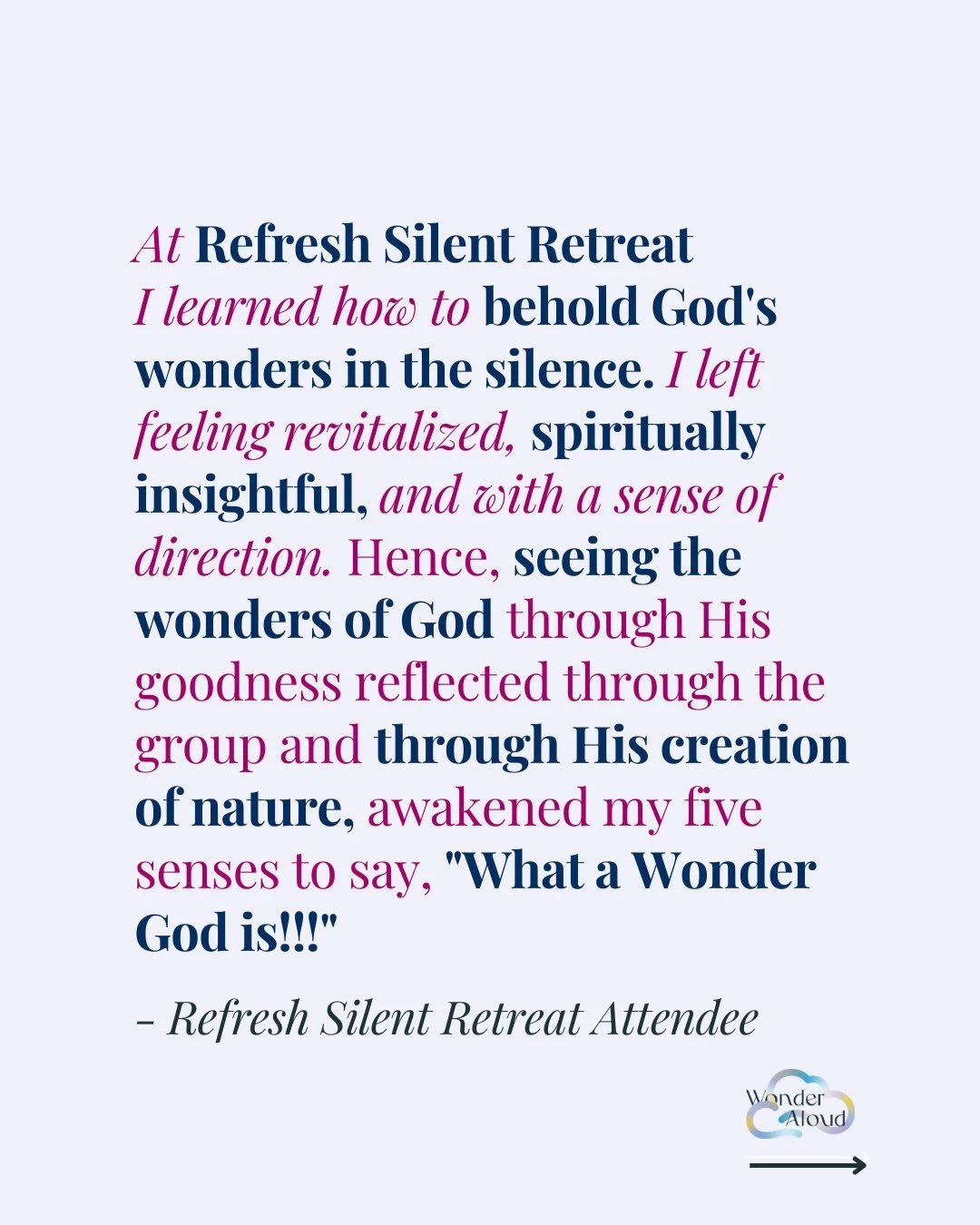 ✨Refresh Silent Retreat - ONLY 4 SPOTS LEFT 

Come and experience a deepened sense of knowing God and being known by God, just one hour outside NYC! Our time will be a communal soul sabbath where we enter into and close our time in silence collective
