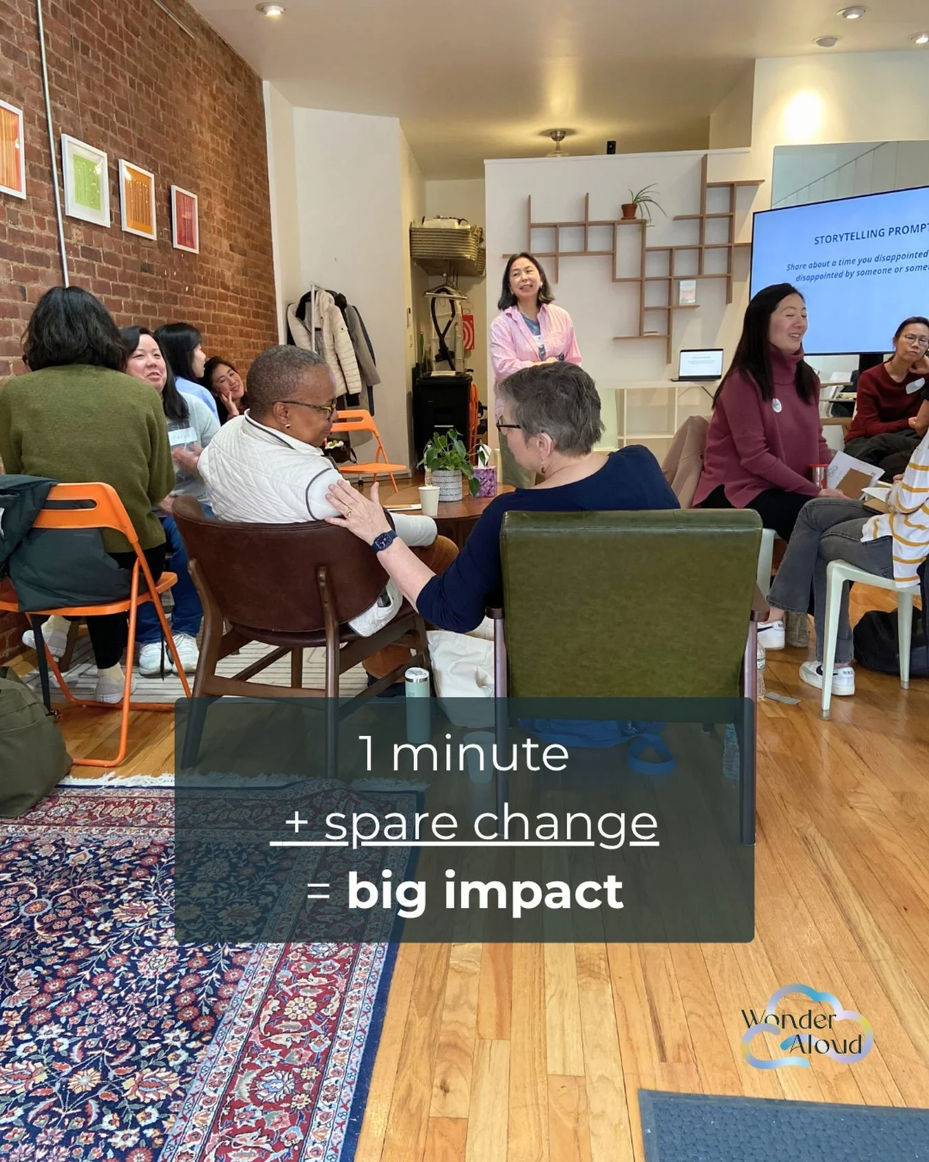 ✨In just 1 minute you can signup to give your spare change to Wonder Aloud and have a big impact on our work in holding contemplative spaces in the midst of NYC. RoundUp.org makes it easy to round up all of your Visa or Mastercard transactions and gi