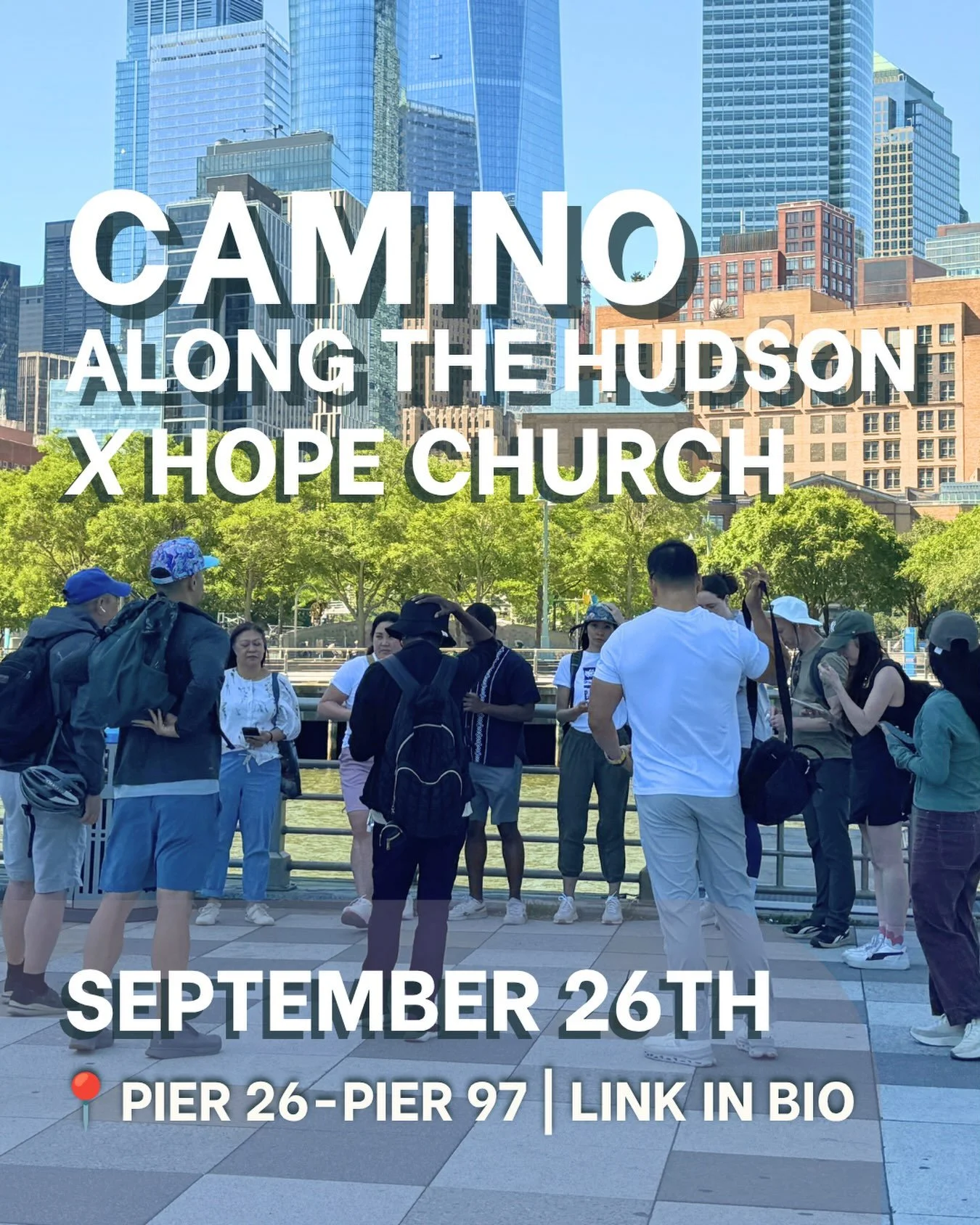 ✨In collaboration with Hope Church NYC, join us for a half day contemplative camino along the Hudson River. The walk will be roughly 4 miles long at a leisure pace, with opportunities to engage our senses and reflect on the ways God is inviting us to