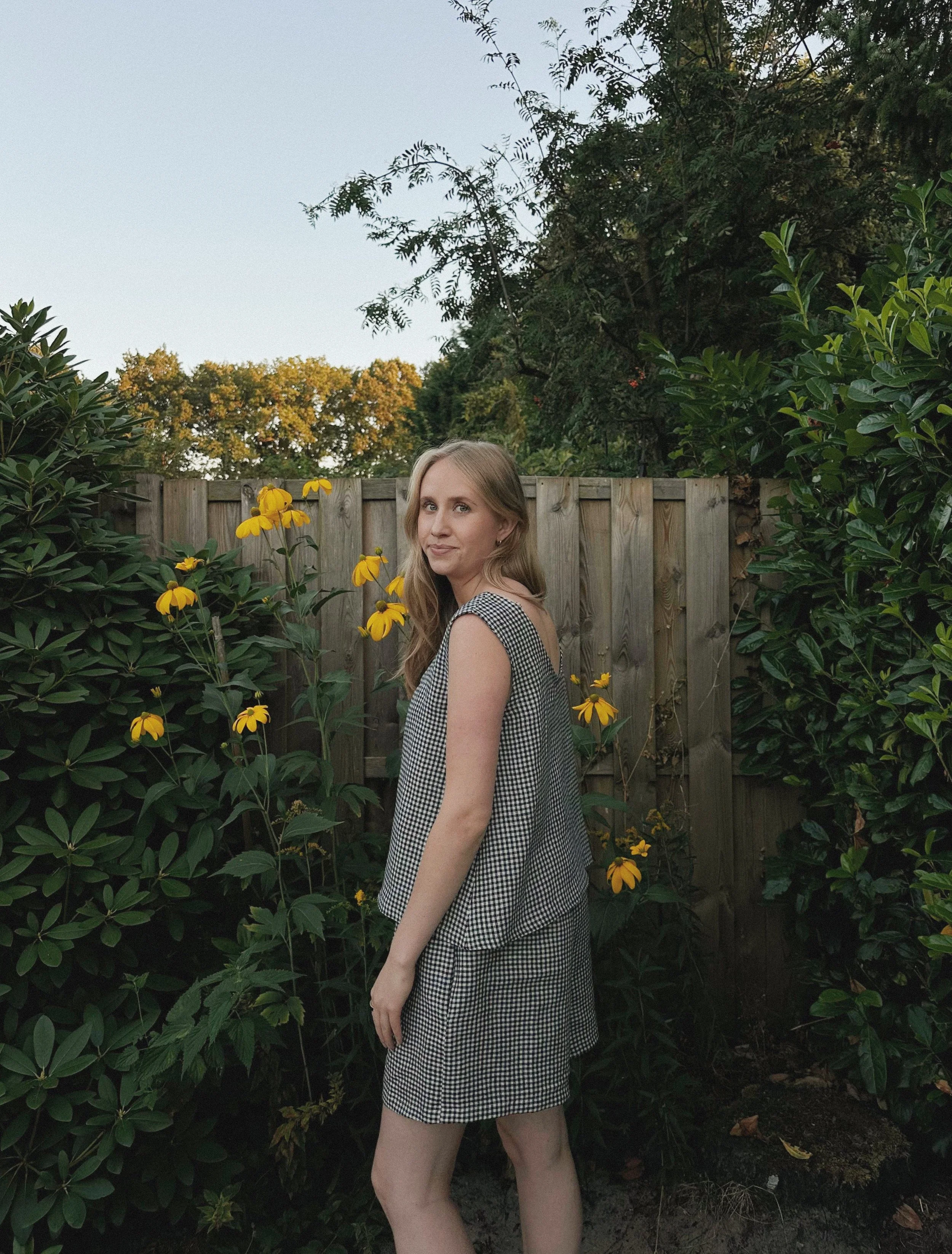 Maya top gingham