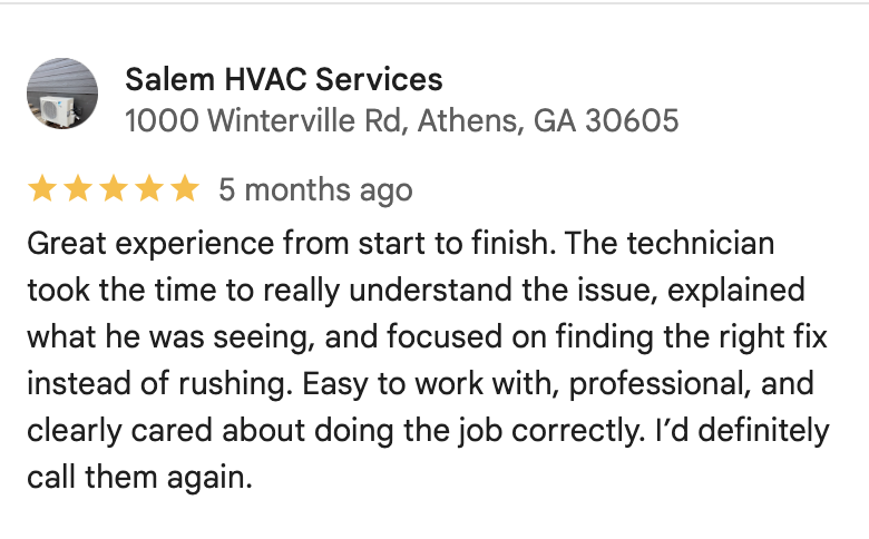 hvac services review