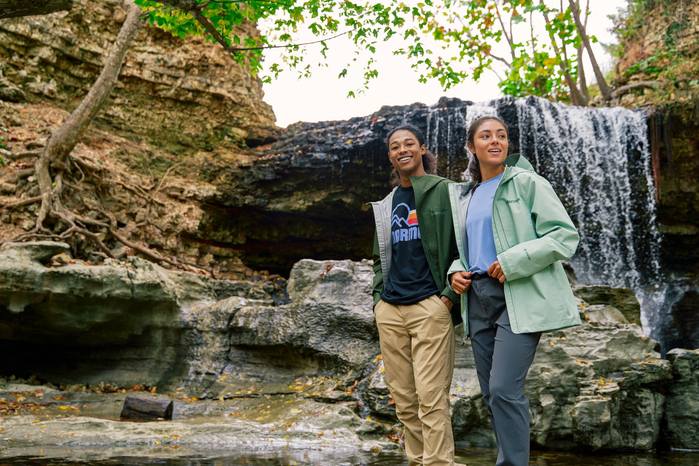 Men’s and Women’s Marmot Hardshell Rain Jacket in Bentonville, Arkansas.
