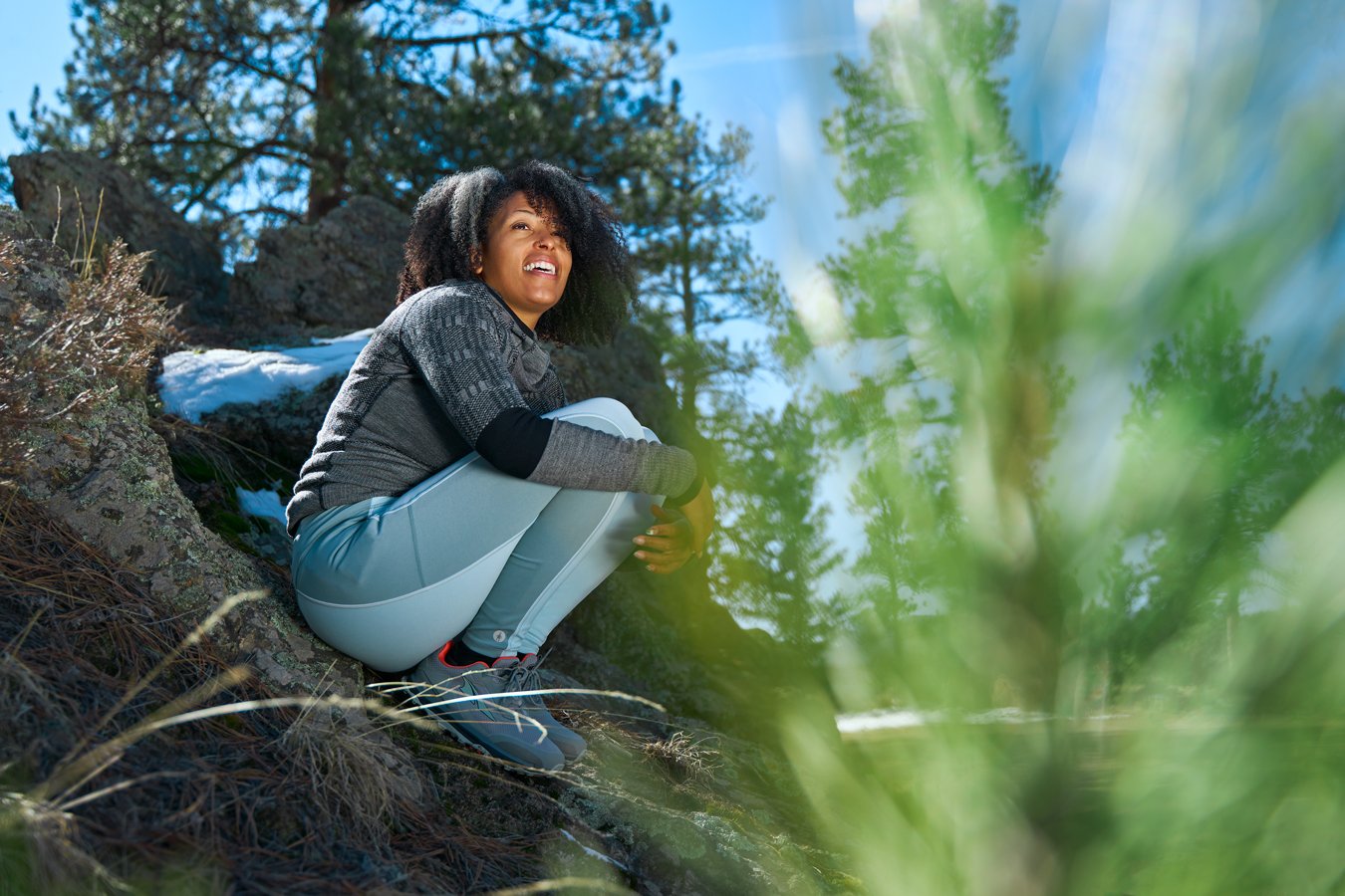 Smartwool Women’s Run Leggings and Smartwool Active Hoodie.