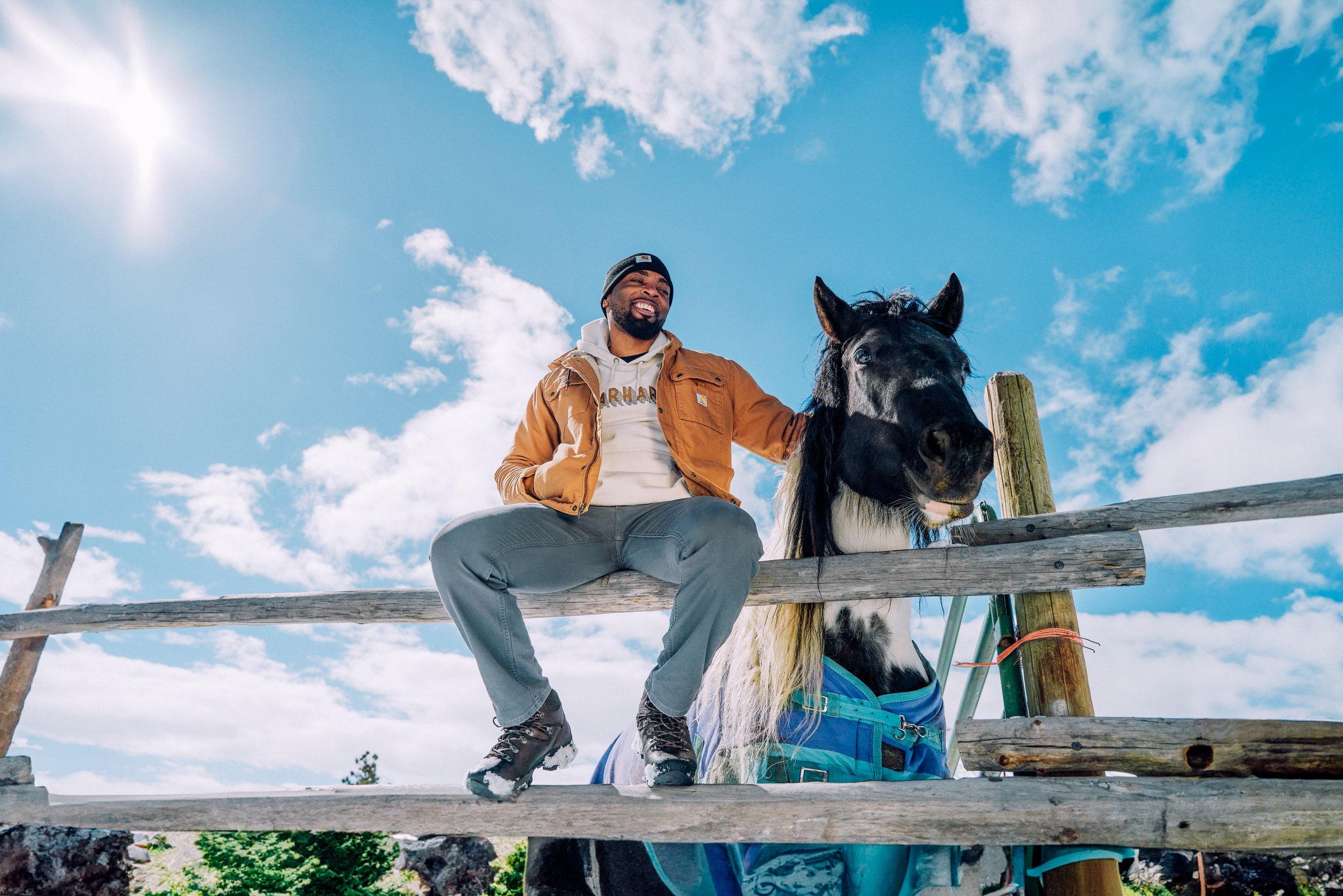 Carhartt Utility Jacket at Horse Ranch Bellvue, Colorado.