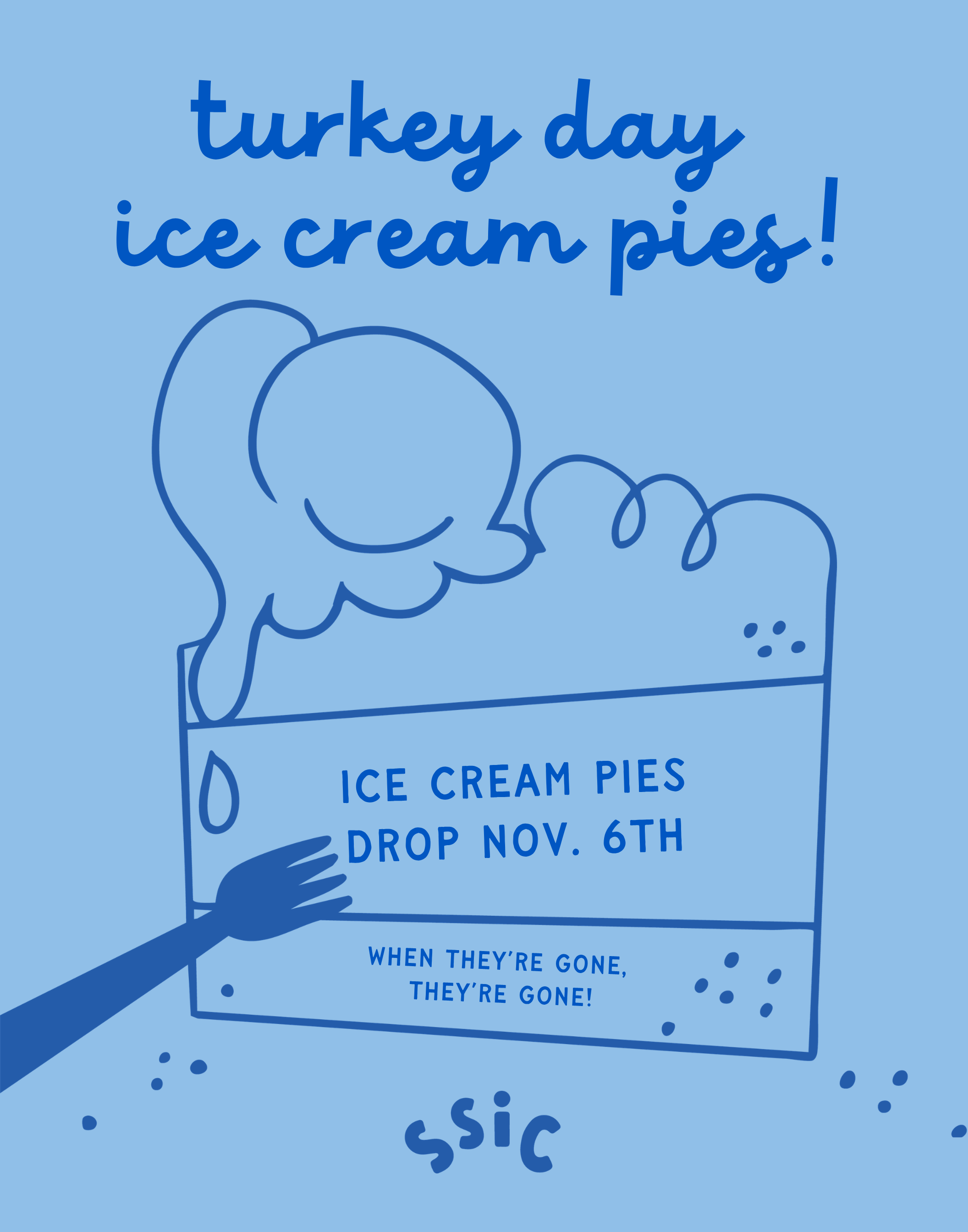Turkey Day Ice Cream Pies!