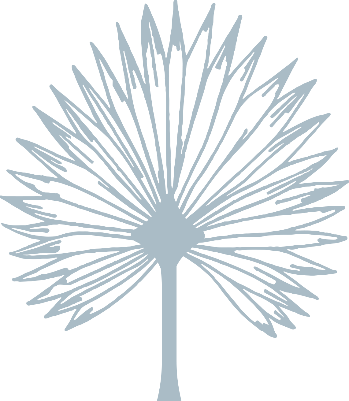 Woven Vow Weddings Palm Leaf logo.